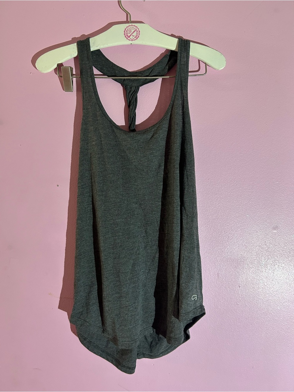 GAP Charcoal Gray Twist-Back Tank Top